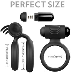 Vibrating Cock Ring Taint Stimulator for Prolong