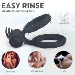 Vibrating Cock Ring Taint Stimulator for Prolong