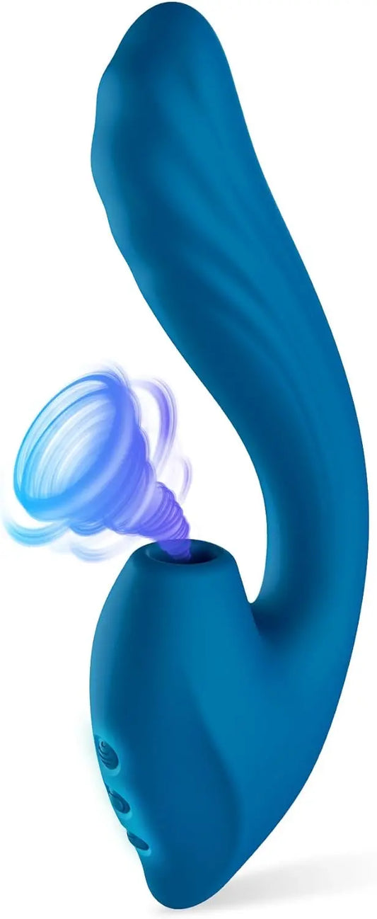 3 IN 1 Rabbit Clitoral Suction Vibrator with Thrusting