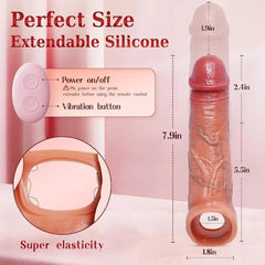 App Controlled Penis Sleeve Vibrator for Couples Sex