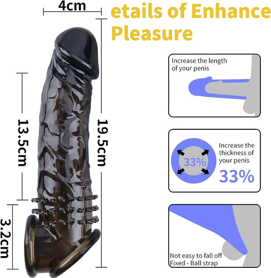 L'anneau pénien noir améliore la longueur et la circonférence 