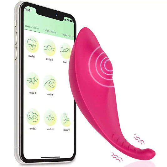 Vibromasseur de culotte portable de contrôle APP pour longue distance 