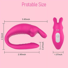 Long Distance Control U Shaped Wearable G-Spot Clitoral Vibrator