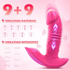 App-Controlled Rose Wearable Vibrator with Thrusting