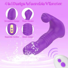 Bluetooth Control Wearable Dildo Panties with Thrusting