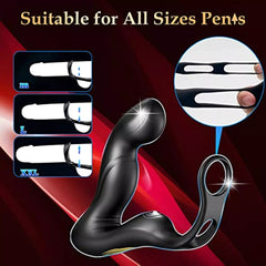 App Controlled Wiggling Prostate Massager with Cock Ring