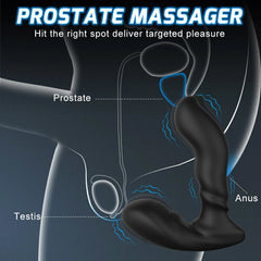 Remote Control Vibrating Prostate Massager With 9 Vibration