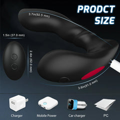 Remote Control Vibrating Prostate Massager With 9 Vibration