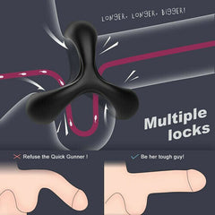 TRIANGLE Silicone Cock Ring For Men Erection