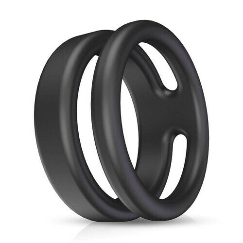 Silicone Dual Penis Ring for Erection Enhancing