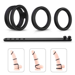 3Pcs Adjustable Cock Ring for Enhancer -Fits All