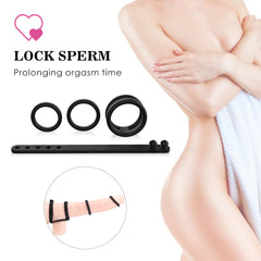 3Pcs Adjustable Cock Ring for Enhancer -Fits All