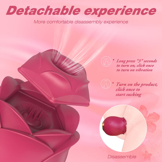 Rose Vibrator Clitoral Sucking Toy