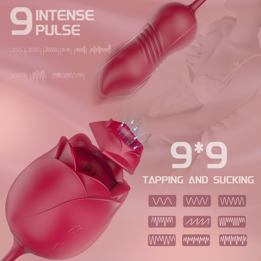 Rose Vibrator Clitoral Suction Toy 