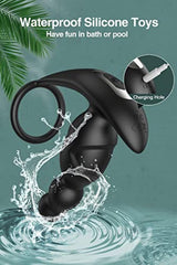 APP Control 360° Rotating Prostate Massager With Anal Plug Beads