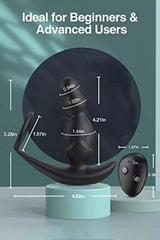 APP Control 360° Rotating Prostate Massager With Anal Plug Beads