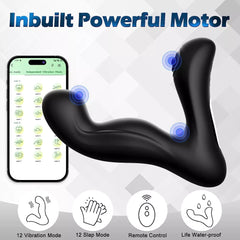 APP Control Wiggling Prostate Massager With 9 Pulsating Modes