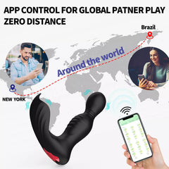 APP Control 360° Rotating Prostate Massage Anal Plug