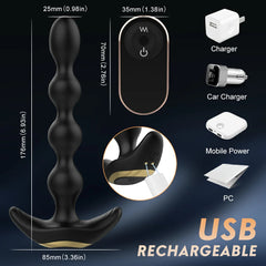 Vibrating Anal Beads with Remote Control