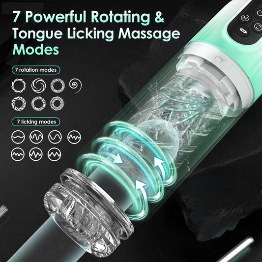 Boehler-Rotating Tongue Summer New Water SPA Automatic Male Masturbation Cup