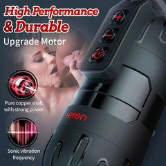 Leten 10 Vibrating Masturbation Cups and Pussy Pockets 2 in 1 APP Control