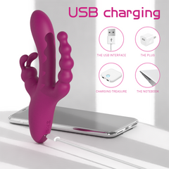 Gspot Vibrator with Rabbit Clitoral Stimulation