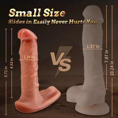 Lifelike Prostate Dildos Heating Wearable Anal Toy With Remote Control