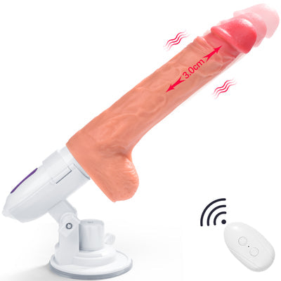 9.13in 360° Rotation & Thrusting Realistic Dildo Machine