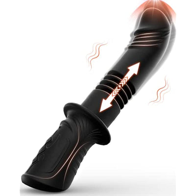 Black Vibrators with 10 Vibration & 3 Thrusting Modes