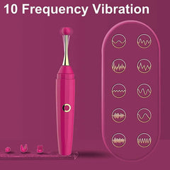 10 Vibration 3 Head  G-Spot Clitoris Vibrator Get Shocking Pleasure