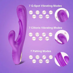 3 in 1 Flapping G Spot Rabbit Vibrator Sex Toys for Woman