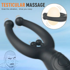 Demon:Prostate Massager P-Spot Butt Plug 9 Vibrating Male Sex Toy