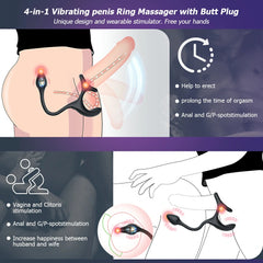 Zenith - Spherical Vibrating Anal Plug with Penis Rings