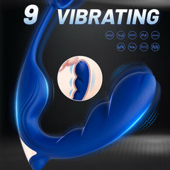 Wing Head Spinning Bead Vibrating Prostate Massager