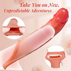 APP Control Vibrating Penis Sleeve Cock Sleeve With Ring