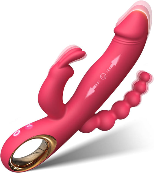 Thrusting Rabbit Vibrators with 10 Speeds & 10 Vibrating Modes