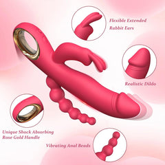 Thrusting Rabbit Vibrators with 10 Speeds & 10 Vibrating Modes