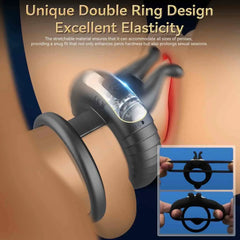 Silicone Penis Ring Remote Control Vibrators with 10 Vibration Modes