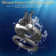 Silicone Penis Ring Remote Control Vibrators with 10 Vibration Modes