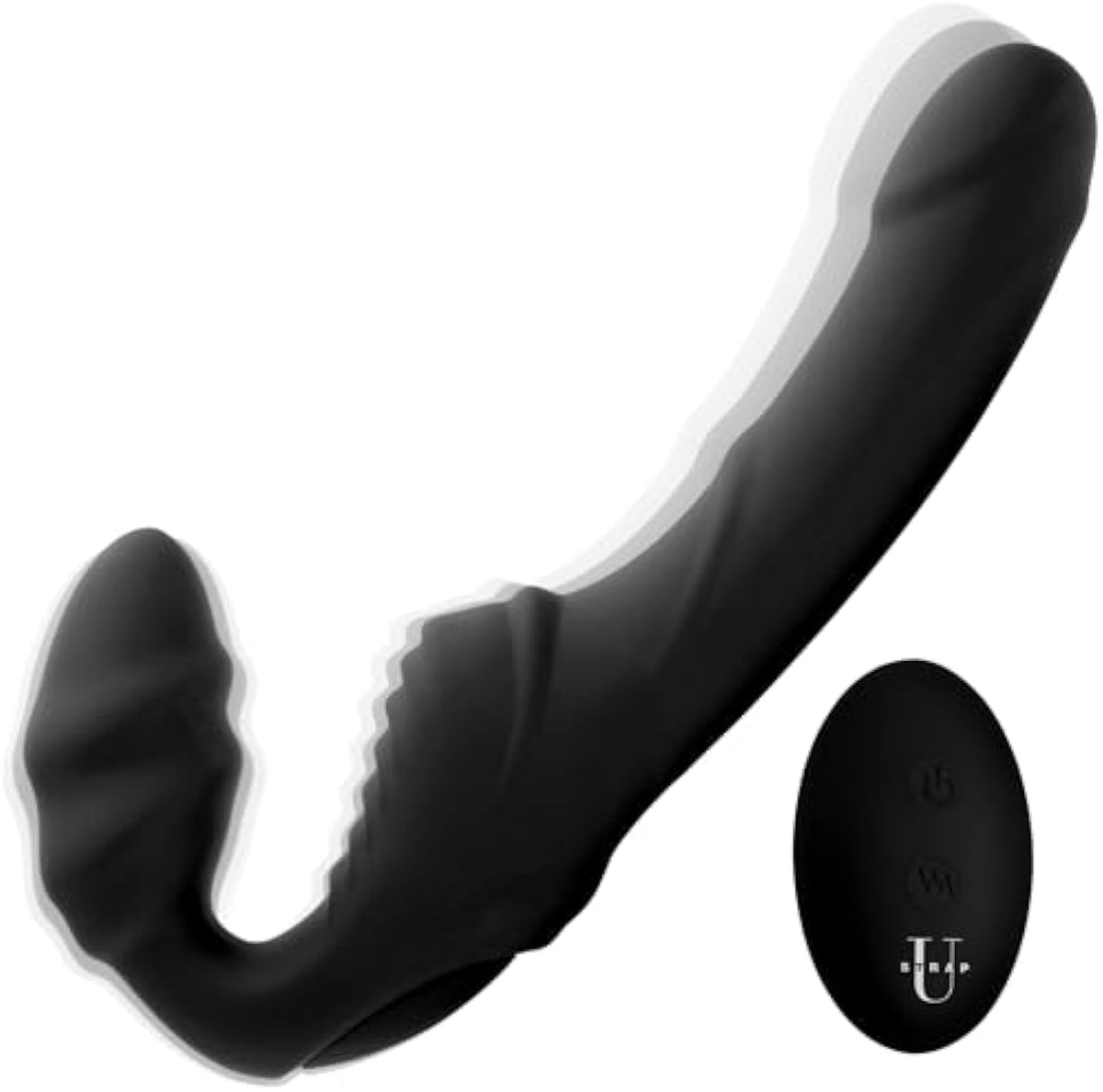 Strapless Strap On Double Ended Big Dildo Massager Toy for Pegging