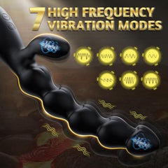 Anal Beads Rabbit Prostate Massager 8" with 7 Vibrations