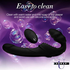 Strapless Strap On Double Ended Big Dildo Massager Toy for Pegging